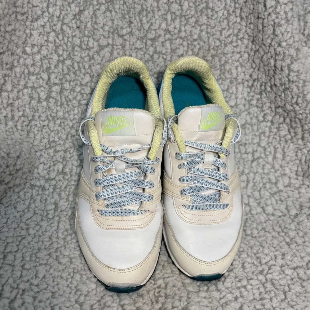 Nike Air Pegasus 83 Womens Sail Mineral Blue Volt Sneakers 414922-143‎